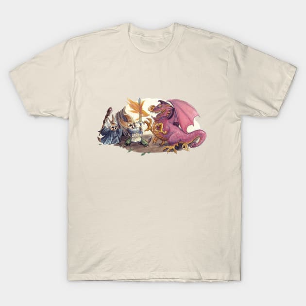 Fennec Foxes: Dragon T-Shirt by AmberStone